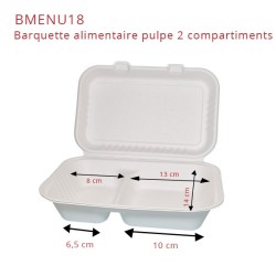 miniature Boite repas pulpe 2 compartiments