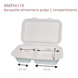 miniature Boite repas pulpe 2 compartiments