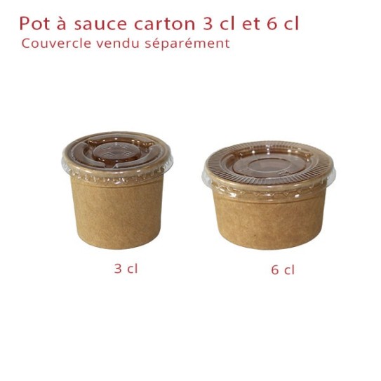 Pot à sauce en carton