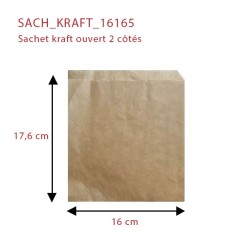 miniature Sachet kraft ouvert 2 côtés