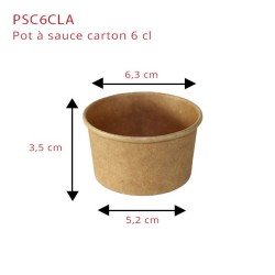 miniature Pot à sauce en carton