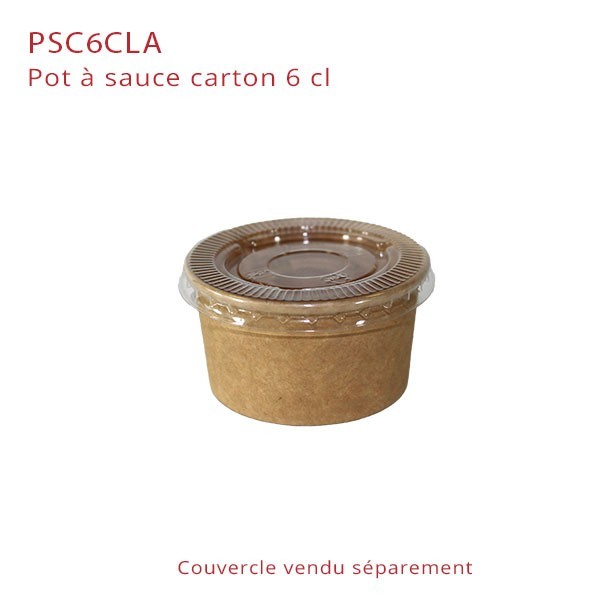 Pot dessert avec couvercle 37 cl en rPET