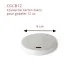 Couvercle papier 12, 16 et 20 OZ dimensions