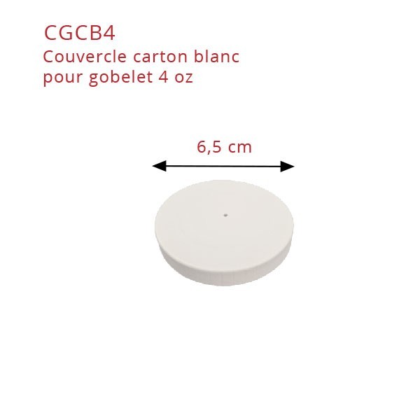 Un couvercle de gobelet tout carton