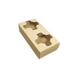 miniature Porte Gobelets Kraft Brun Duo
