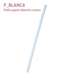 miniature Paille papier bio blanche