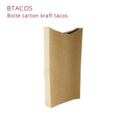miniature Boite carton kraft tacos