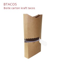 miniature Boite carton kraft tacos