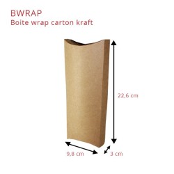 miniature Boite carton kraft wrap