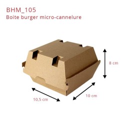 miniature Boite burger micro-cannelure