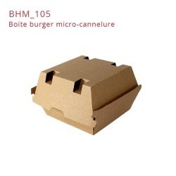 miniature Boite burger micro-cannelure