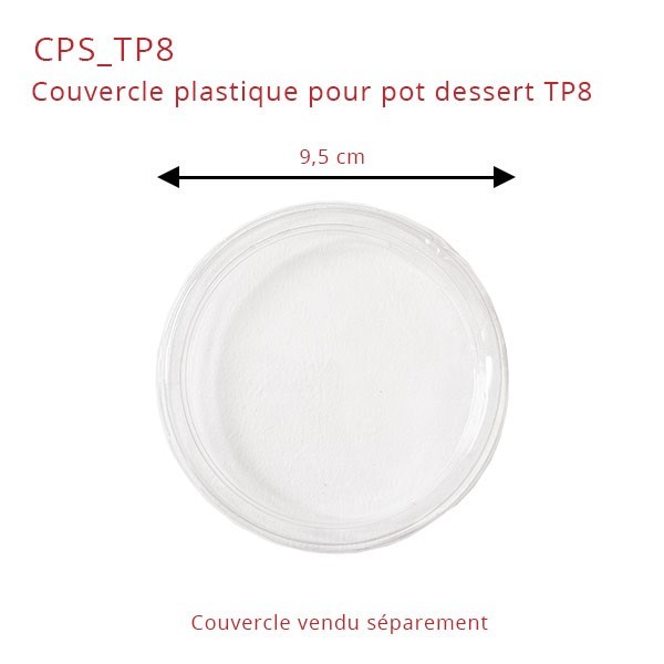 Pot à dessert plastique TP8