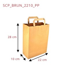 miniature Sac Cabas Papier Kraft Brun