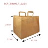 Sac Kraft Papier Brun Cabas