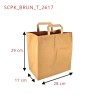 Sac Kraft Papier Brun Cabas