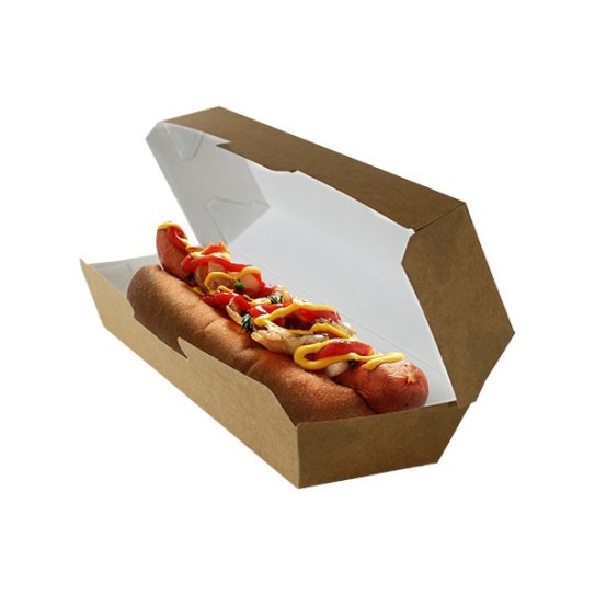 Boite en carton pour hot-dog en micro-cannelure