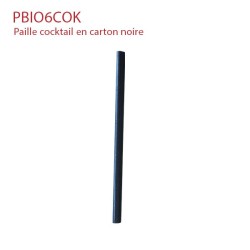 miniature Paille en carton bio cocktail