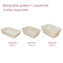 miniature Barquette Pulpe + Couvercle PP