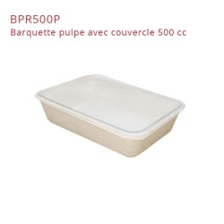 miniature Barquette Pulpe + Couvercle PP