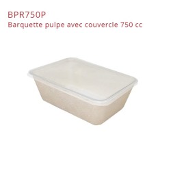 miniature Barquette Pulpe + Couvercle PP