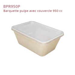 miniature Barquette Pulpe + Couvercle PP