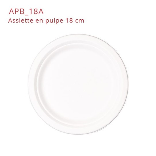 Assiette jetable pulpe - SML Food Plastic