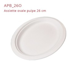 miniature Assiette pulpe ovale