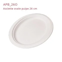 miniature Assiette pulpe ovale