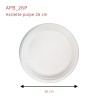 Assiette Pulpe Ronde Blanche