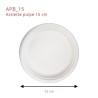 Assiette Pulpe Ronde Blanche