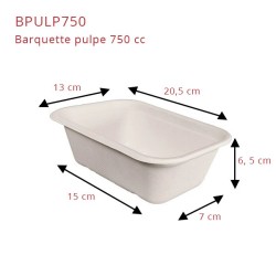 miniature Barquette 100% Pulpe