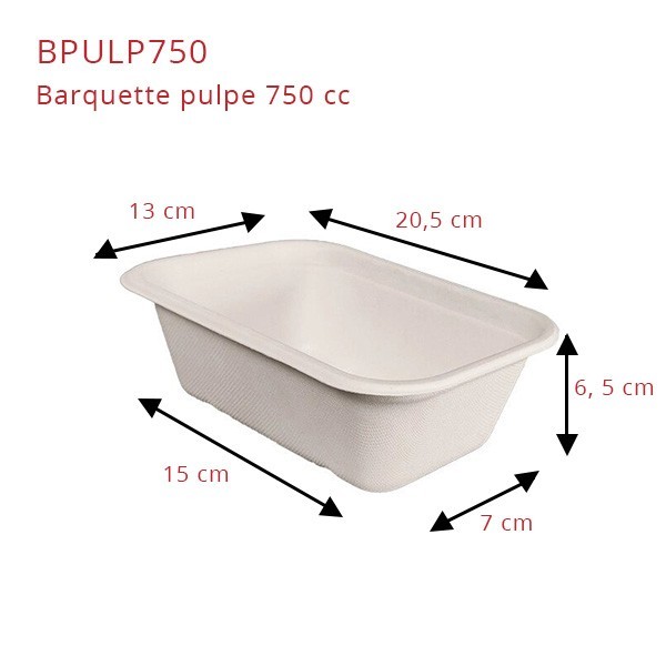 zoom Barquette 100% Pulpe