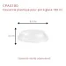 Couvercle pot à glace DÔME PET pour 180 ml