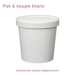 miniature Pot à Soupe Carton Blanc