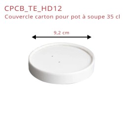 miniature Pot à Soupe Carton Blanc