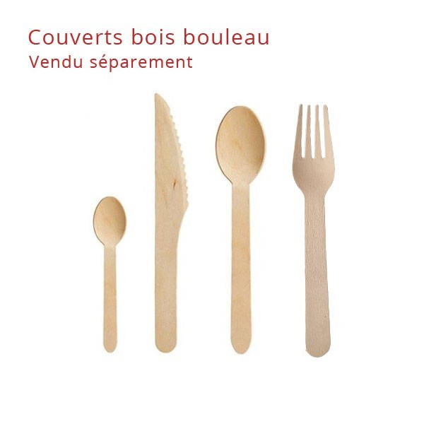 Petits Couteaux en Bois Jaune Pastel x 8 pieces, vaisselle jetable pas cher  - Badaboum