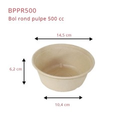 miniature Bol Pulpe Rond