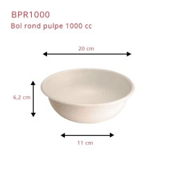 miniature Bol Pulpe Rond