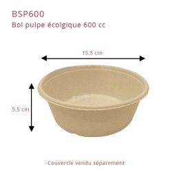 miniature Bol Pulpe écologique