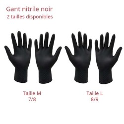 miniature Gant nitrile noir