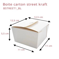 miniature Boite Carton Street Kraft Blanc