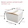 Boite Carton Street Kraft Blanc