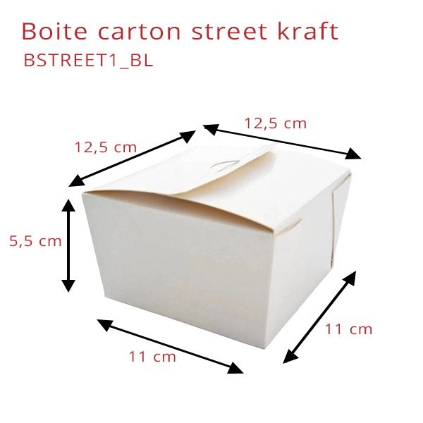 Boite Carton Street Kraft Blanc