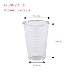 miniature Gobelet Plastique Transparent