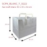 Sac Cabas Papier Kraft Blanc
