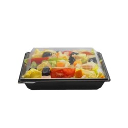 miniature Barquette salade carrée Takipack + couvercle