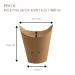 Cornet de frite carton kraft rond pot-à-frite-kraft-16-oz