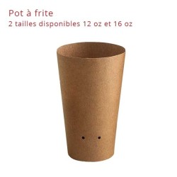 miniature Cornet de frite carton kraft rond