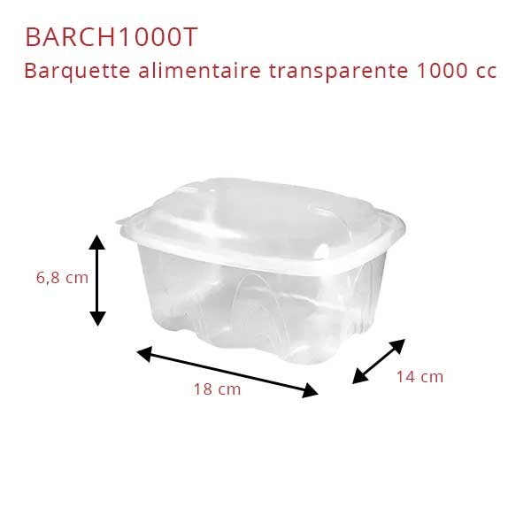 zoom Barquette Plastique Archipack + couvercle