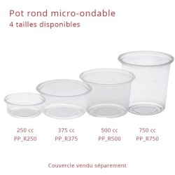 miniature Pot Rond Micro-Ondable